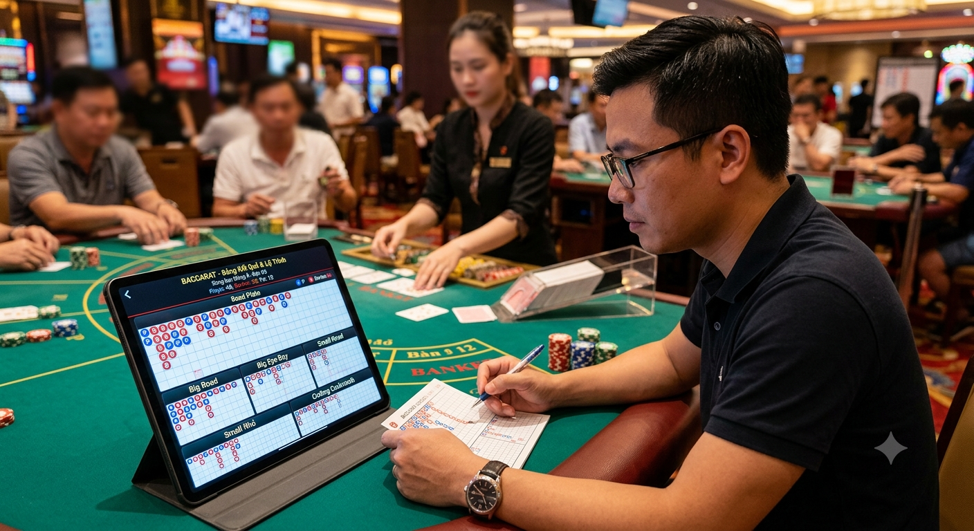 đọc bảng lộ trình baccarat