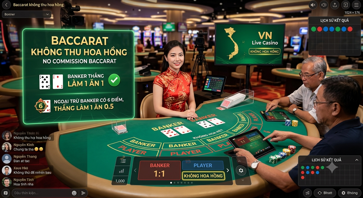 baccarat không thu hoa hồng
