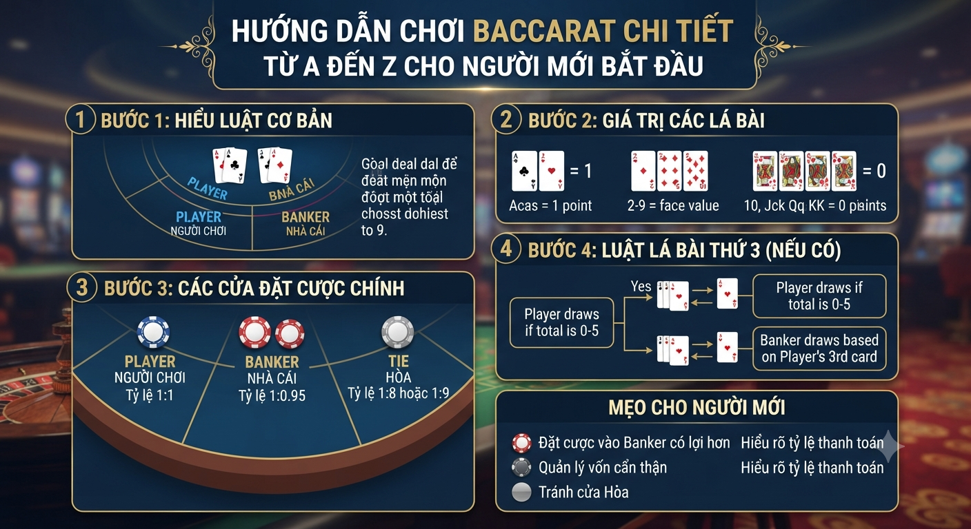 hướng dẫn chơi baccara